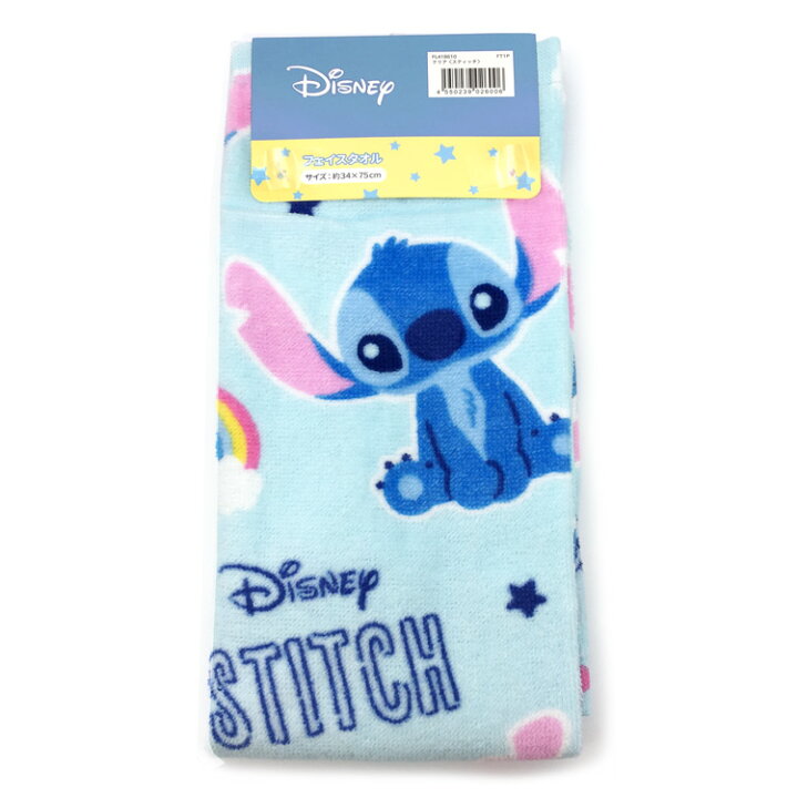 楽天市場 ディズニー スティッチ グッズ フェイスタオル クリア キャラクターズショップ ラフラフ