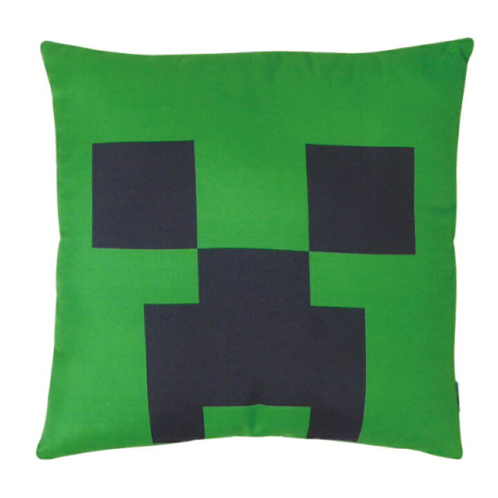 楽天市場 Minecraft グッズ 背当てクッション クリーパー マインクラフト 5250 キャラクターズショップ ラフラフ