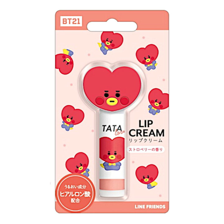 楽天市場 Bt21 グッズ リップクリーム Tata ストロベリーの香り キャラクターズショップ ラフラフ