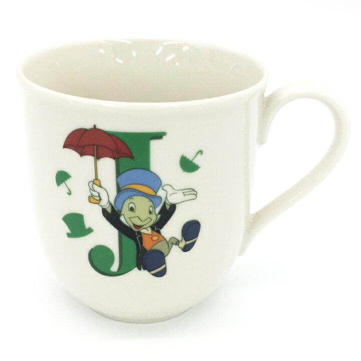 楽天市場 ピノキオ イニシャルマグ J ディズニー マグカップ マグ ジミニー クリケット キャラクターズショップ ラフラフ