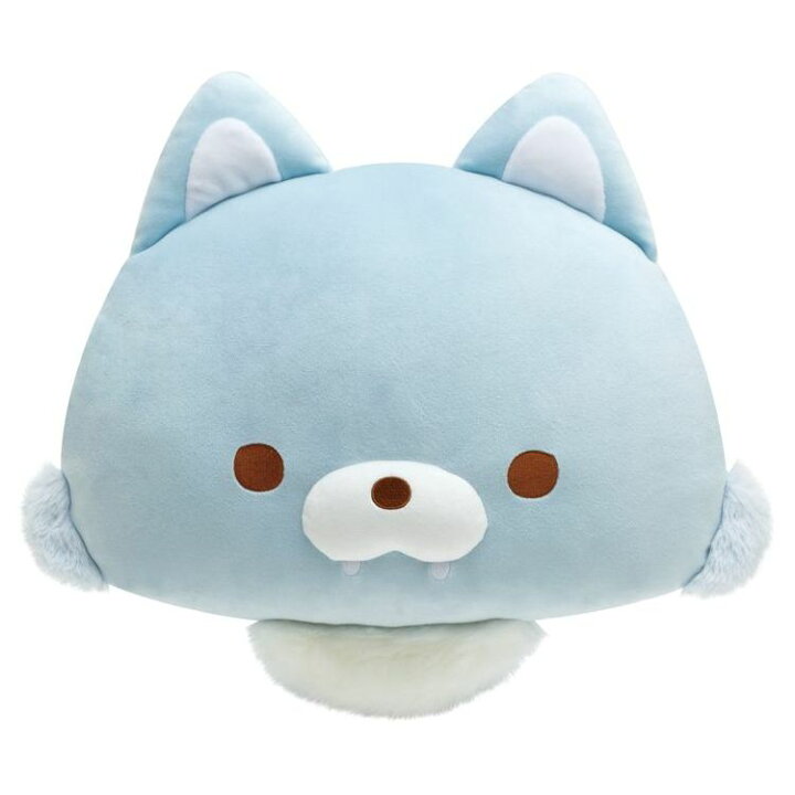 楽天市場 リラックマグッズ スーパーもーちもちクッション アオイコオオカミ たんぽぽとふたごのハムスター キャラクターズショップ ラフラフ