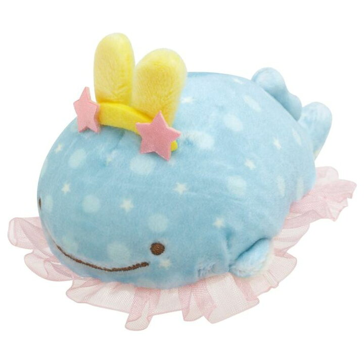 楽天市場 じんべえさんグッズ スーパーもーちもちてのりぬいぐるみ じんべえさん うさぎごっこ中 じんべえさんとうみうさぎ キャラクターズショップ ラフラフ