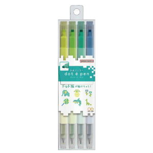 dot e pen �l�p�}�[�J�[ 4�{�Z�b�g B �u���C�G���[ �u���O���[�� �~���g �u���[ 697390