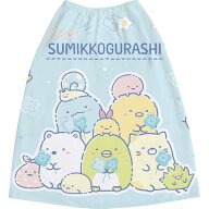 【SS06】すみっコぐらし お着替えタオルL CM41902　サマーアイテム　ブルー　サマーアイテム　巻きタオル…