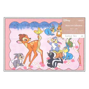 バンビ ダイカットレターセット 713830 レトロアートコレクション 封筒 手紙 ダイカット便箋 復刻アート企画 Bambi