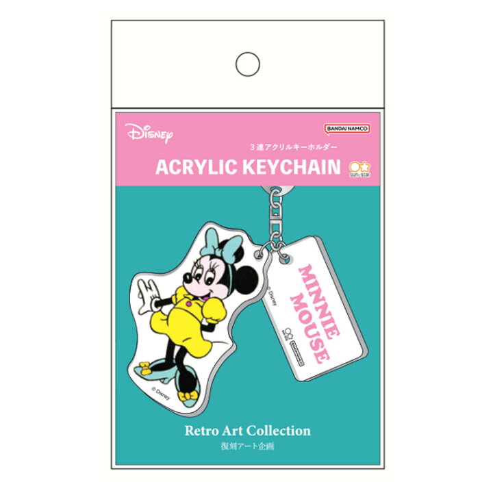 楽天市場】ミニーマウス アクリルキーホルダー Retro Art Collection  