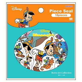 ピノキオ ピースシール 728063 レトロアートコレクション1990 ディズニー Disney 復刻アート 第4弾