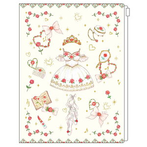 たけいみき A4ジッパー付クリアファイル6P フローラの目覚め 156793 Miki Takei Collection クローズピン