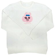 おぱんちゅうさぎ トレーナー グッズ Lサイズ ホワイト ウサギ 顔