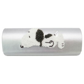 スヌーピー メガネケース シルバー 188243 サガラ刺繍