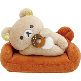 リラックマ ソファでホッと てのりぬいぐるみセット 寝ころび ドーナツ クマ型ソファ ぬいぐるみ用ソファ BASIC RILAKKUMA HOME CAFE