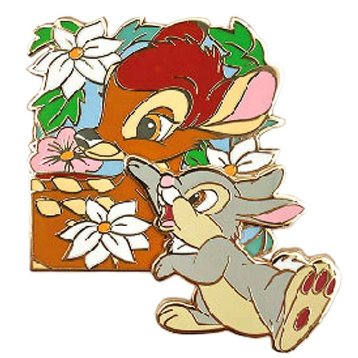 楽天市場】バンビ コレクションピンバッジ バンビ&とんすけ 101261 第3  
