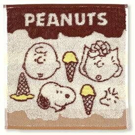 スヌーピー ミニタオル フェイス 138571 アイスクリーム PEANUTS ピーナッツ