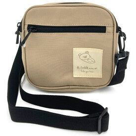 リラックマ スクエアショルダー RE-PET ベージュ Drawingうとうとシリーズ 153215 ペットボトル リサイクル サンエックス らくがき風タッチ