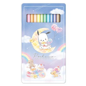 ポチャッコ 缶ケース入り12色色鉛筆 お菓子パーティ ケース付き いろえんぴつ おえかき ぬりえ 新学期 048552