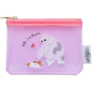 ベイマックス ミニポーチ Happy Days クリアポーチ カードポーチ フラットポーチ 小物入れ