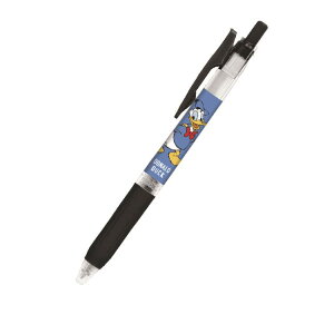 ドナルドダック ノック式ジェルボールペン サラサクリップ ブラック SARASA ボールペン 黒色 ペン 筆記具 筆記用具 260387