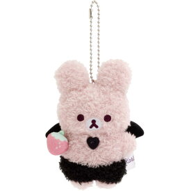 リラックマ ぶらさげぬいぐるみ こあくまうさぎのぬいぐるみ ぴんく コリラックマのこあくま気分 ぬいぐるみキーホルダー ボールチェーン付
