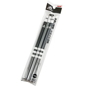 アディダス 7020AI黒4B3P かきかた鉛筆3本 4B 黒 adidas【ラッピング不可】