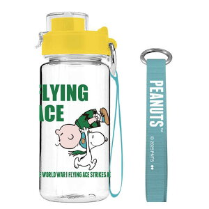 スヌーピー ドリンクボトル ストラップ付 FLYING ACE クリア マイボトル 水筒 すいとう エコ 771568