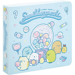すみっコぐらし ミニプロフィールバインダー SI28502 ブルー プロフィール帳 プロフ帳 6穴バインダー コンパクト わくわくコレクション