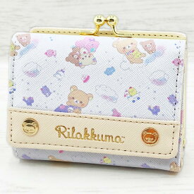 リラックマ 口金ミニ財布 アイボリー 152083 インクジェット りらっくま Rilakkuma