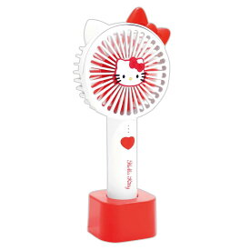 ハローキティ 耳付きスタンドファン 扇風機 熱中症対策 携帯扇風機 ハンディファン サマーアイテム 351639
