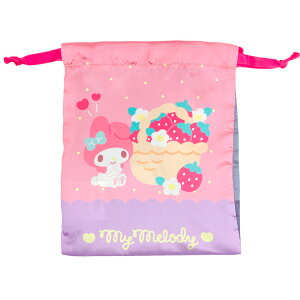 マイメロディ&クロミ リボン巾着 シンプル 178996