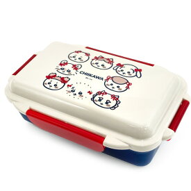 ちいかわ 4点ロック1段ランチボックス 267509 リボン ハチワレ うさぎ モモンガ くりまんじゅう カニ 古本屋 ラッコ シーサー CHIIKAWA なんか小さくてかわいいやつ ナガノ