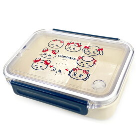 ちいかわ 角型ランチボックス 267516 リボン ハチワレ うさぎ モモンガ くりまんじゅう カニ 古本屋 ラッコ シーサー CHIIKAWA なんか小さくてかわいいやつ ナガノ