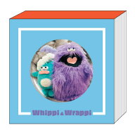 ss0904ホイッピ&ラッピ 窓付きスクエアメモ ブルー Whippi&Wrappi めも メモ紙 メッセージ 伝言 917573【…