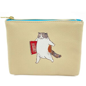 三毛猫モブは猫缶を稼ぎたい Mobu' Diary 合皮ポーチ Food 988461 第2弾 モブズダイアリー 猫マンガ