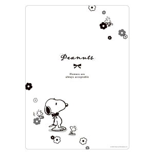 Xk[s[ ~ monochrome flower 072540 SNOOPY s[ibc
