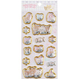 リラックマ キラッとぷくぷくエアーシール SE70502 エアイン ぷっくり 箔押し グリッター入 キラキラ シャカシャカ【お1人様2点限り】