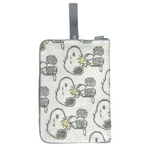 �X�k�[�s�[ �ǂ��ƃ|�[�` �P�A �O���[ BE .POUCH SNOOPY �s�[�i�b�c