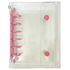 クリア クリアシール帳 レッド 438848 透明 シールバインダー クリアリフィル付 【お1人様1点限り】