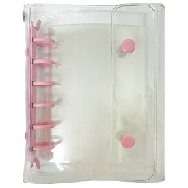 クリア クリアシール帳 ピンク 438855 透明 シールバインダー クリアリフィル付 【お1人様1点限り】