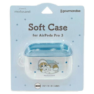 mofusand AirPods Pro3�Ή��\�t�g�P�[�X �u���[ 143118 ���t�T���h ����� �L