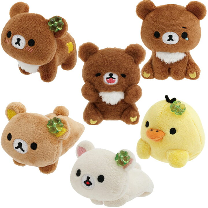 楽天市場】6種セット リラックマ てのりぬいぐるみ チャイロイコグマの 
