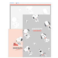 スヌーピー ボリュームアップレター Snoopy monotone レターセット 手紙 てがみ 便箋 封筒 メッセージ 06…