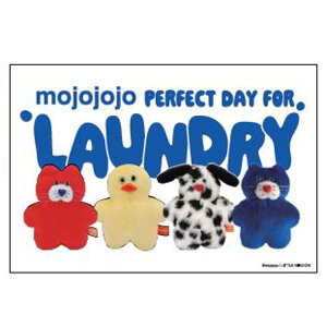 mojojojo IP906156 �|�X�g�J�[�h LAUNDRY LOGO ��2�e PERFECT DAY FOR LAUNDRY ���W���W���W�� ������� �ʂ�����ݍ��