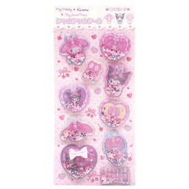 マイメロディ×クロミ×マイスウィートピアノ シャカシャカシール ピンク 694962 My Melody KUROMI MY SWEET PIANO サンリオ【お1人様1点限り】