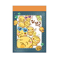なっとうちゃん ミニメモ デニム めも メモ紙 メモ帳 メッセージ 伝言 平成レトロ 415329