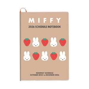 �~�b�t�B�[ �蒠 2026�N �X�P�W���[���� 2025�N10���n�܂� A5 �}���X���[ �Z�s�A 054030