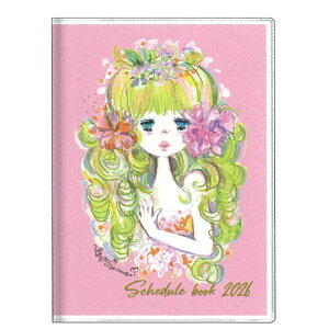 水森亜土 手帳 2026年 スケジュール帳 週間 B6 ストーリーブック ピンク 133836