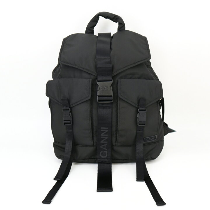 楽天市場】□GANNI ガニー バックパック Recycled Tech Backpack A4755 