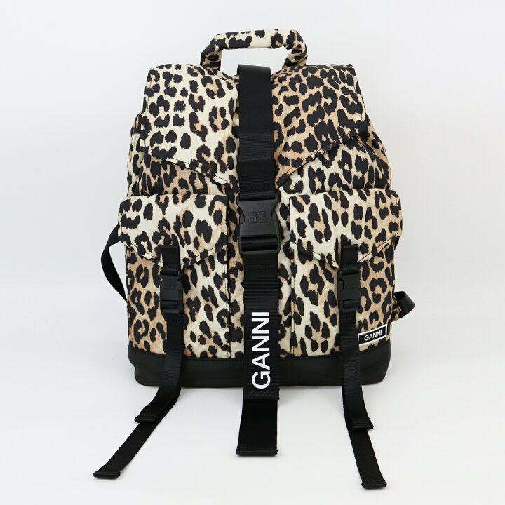 楽天市場】□GANNI ガニー バックパック Recycled Tech Backpack Print 