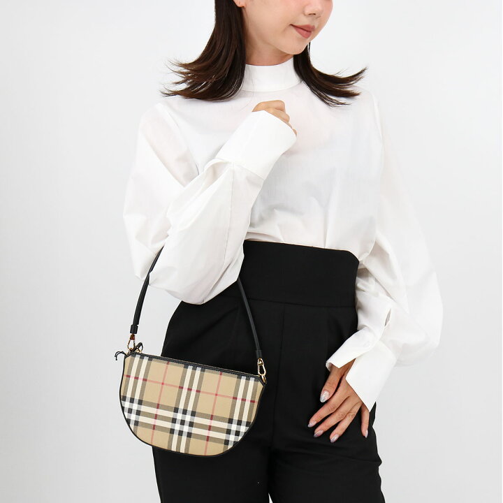 楽天市場】BURBERRY バーバリー 8058006 W POUCH ハンドバッグ ポーチ 
