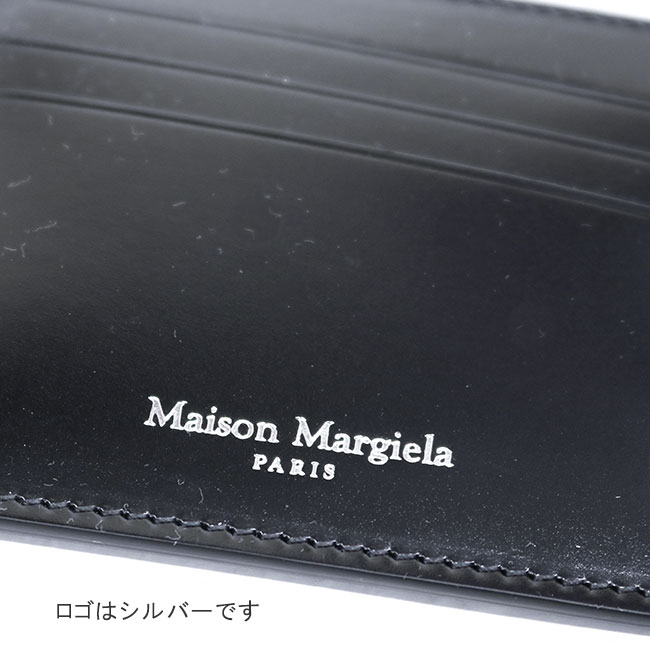 【Maison Margiela】MAISON MARGIELA メゾンマルジェラ S35UI0432 P2714 T8013 レザーカードケース  S35UI0432P2714 カードホルダー 定期入れ パスケース ロゴ BLACK ブラック ギフト プレゼント メンズ ユニセックス |