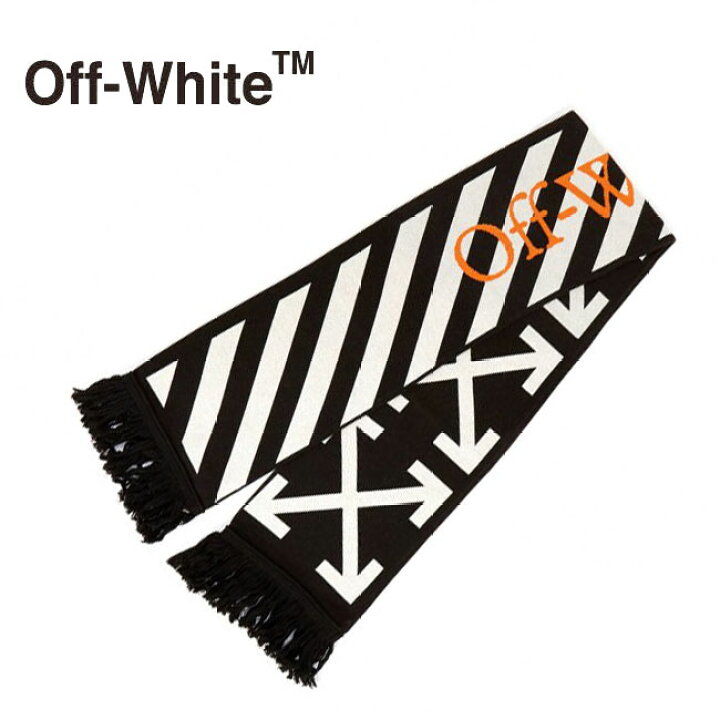 楽天市場】【OFF WHITE】オフホワイト デザインマフラー  